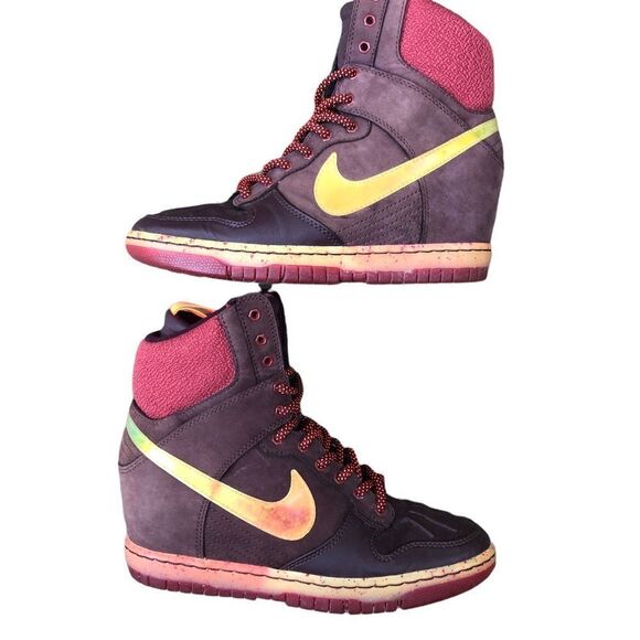 Rare 2014 Nike Dunk Sky High SneakerBoot Size 7 - Picture 13 of 16